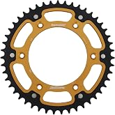 Supersprox - Gold Stealth Sprocket, 47T, Chain Size 520, Rst-210-47-Gld