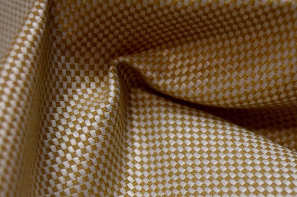 Tan White Upholstery Tweed Natural Fabric