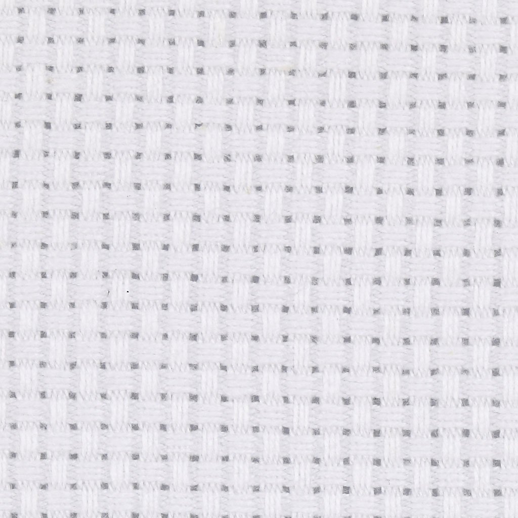 Aida Fabric, size 50x50 cm, white, 1 pc