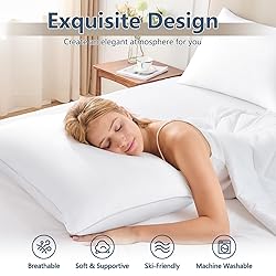 CozyLux Pillows Queen Size Set of 2, Hotel Quality