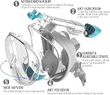 G2RISE SN01 Full Face Snorkel Mask with Detachable Camera Mount - Anti-Fog view 2