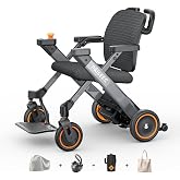 Paiseec W3 3-in-1 Electric Wheelchair for Adults with Push-Assist | Long Range Powerd Wheelchair, 4" Wider Seat,PAI Pro Safety Driving System, Airline Approved for Travel