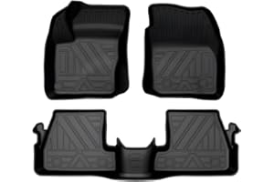 FIILINES Floor Mats for Ford Focus 2012-2018 All Weather TPE Floor Liners Waterproof Durable 1st & 2nd Row Liner Set Focus Ac