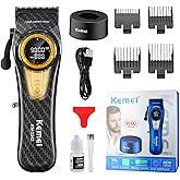 KEMEI Professional Hair Clippers for Men, Clippers for Hair Cutting, Barber Clippers, Cordless Rechargeable Hair Clipper, Haircut Clippers, Hair Cutting Tools, LED Display, Gifts for Men
