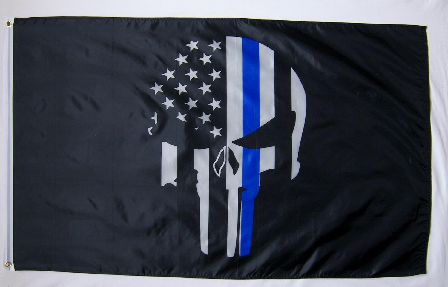 Amazon Com Nuge Punisher Skull Police Memorial Usa Flag 3 X 5