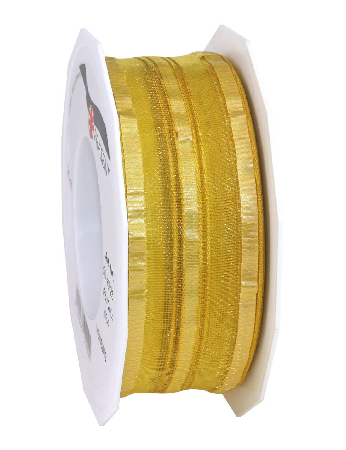 Präsent - Venedig Pull Bow Ribbon Gold 40 mm width, 25 m length