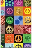 Tree-Free GreetingsAll Occasion Cards - Artful Designs - 12 Greeting Cards + White Envelopes - Made in USA - 100% Recycled Paper - 4 x 6 - Peace is Everywhere (FS66592)