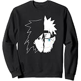 Naruto Sasuke Split Face Anime Sweatshirt