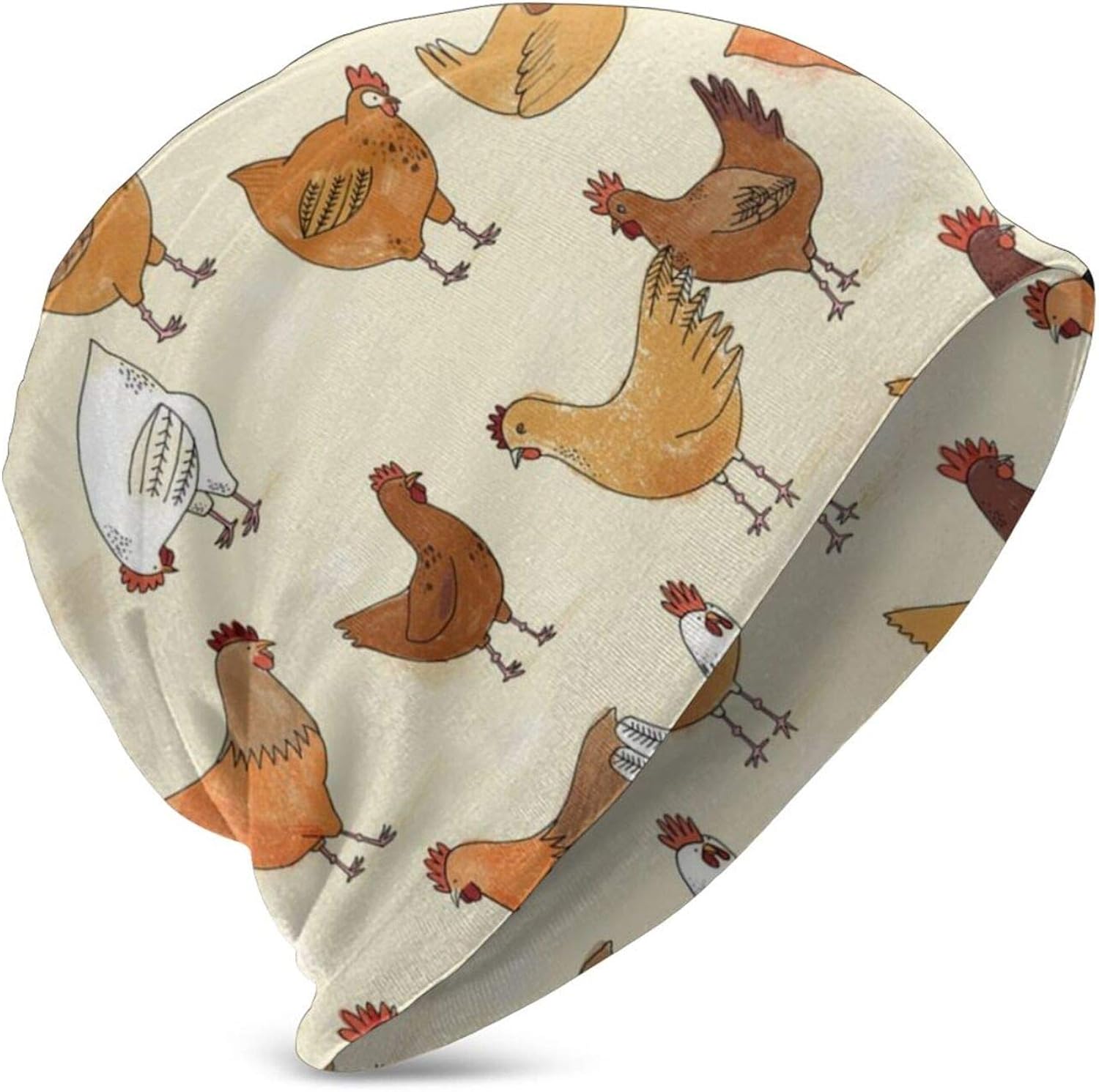 A Brood of Chickens Beanie Cap Hedging Head Hat, Fashion