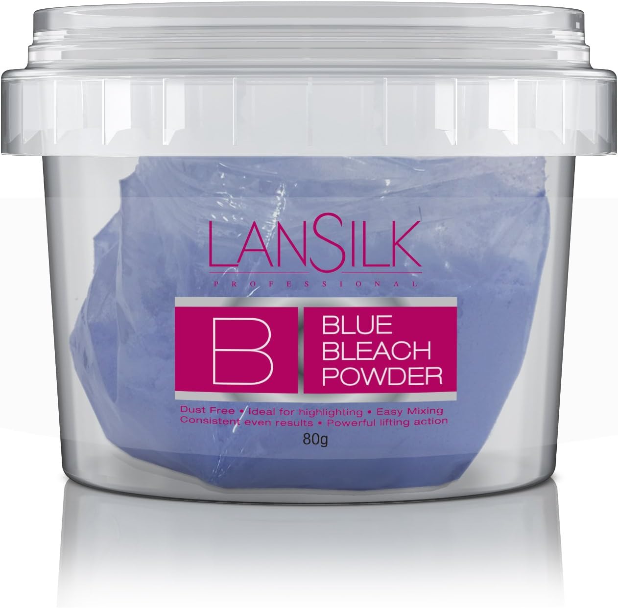 LANSILK DUST FREE BLUE BLEACH POWDER 80gm
