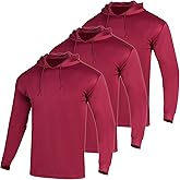 WISIGO 3PCS Hi Vis Safety Reflective Shirts with Long Sleeve Work Construction High Visibility Hoodie for Men