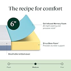 ZINUS 6 Inch Cooling Essential Memory Foam Mattress