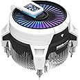 ALSEYE W90 CPU Cooler, Temperature Displayed CPU Cooler for Small Size PC Case with Powerful 90mm ARGB Lighting Fan and 40mm High-Performance Heat Column Inside (W90 Intel Version)