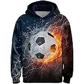 Batantec Boys Girls 3D Graphic Hoodie Pullover, Novelty Unisex Hooded Sweatshirt, Casual Long Sleeve Hoodies for Kids Teen