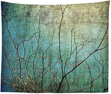 Bosque Tapiz psicodélico Cielo Nocturno Decoraciones para el hogar
