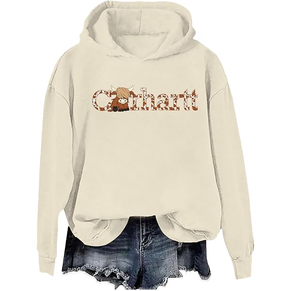 Sweat à Capuche Imprimé Vache Western – Style Country Décontracté, 3D, Tissu Doux, Pour Femme