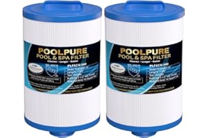 POOLPURE Spa Filters for Hot Tub, Replacement for Unicel 6CH-940, PWW50P3, PWW50-P3, Filbur FC-0359, Waterway Plastics 817-00