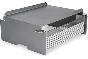 Stanbroil Heavy Duty Steel Heat Baffle Diffuser, Heat Deflector with Smoker Box, Heat Diffuser Replacement Part for Traeger, Camp Chef and Most Other Pellet Grills