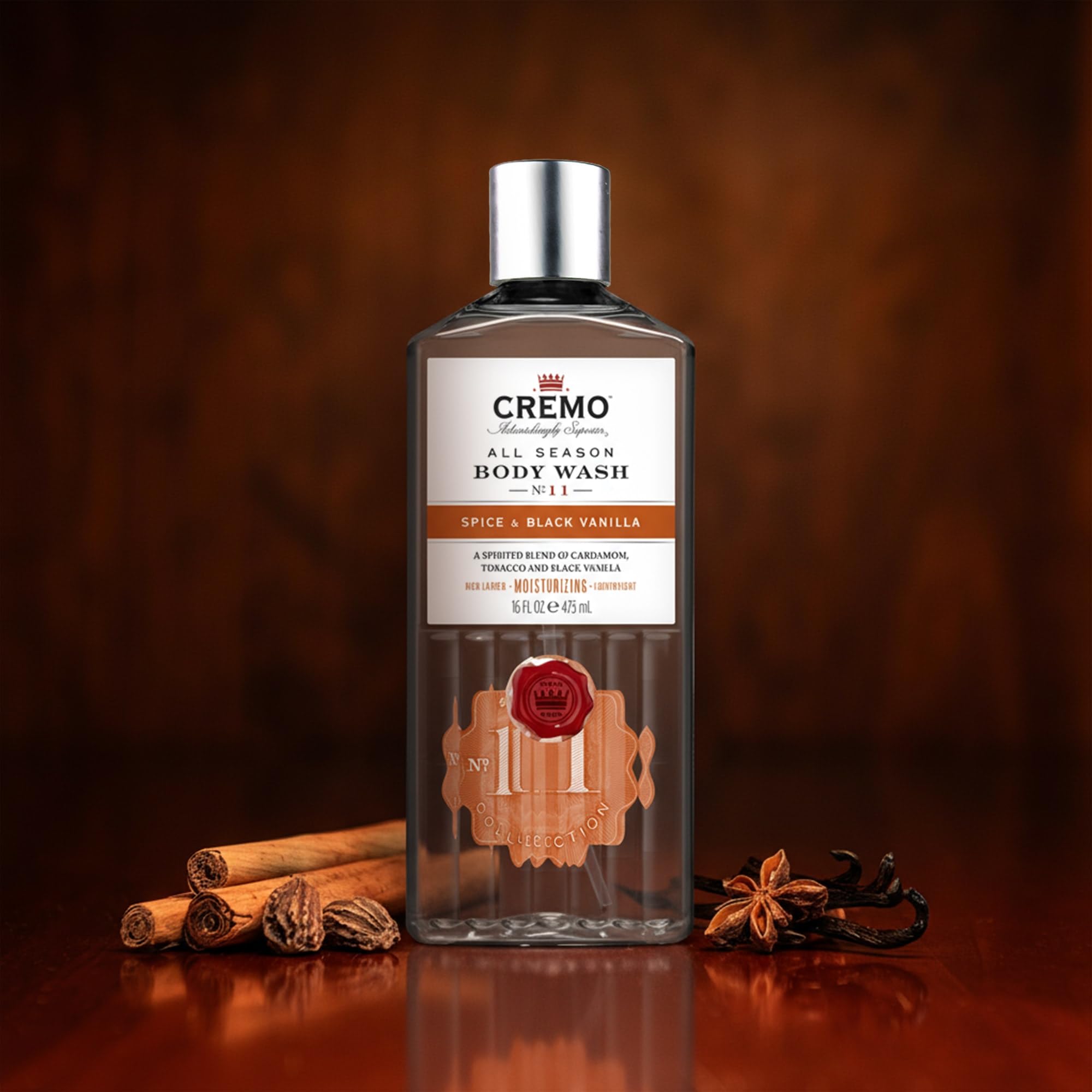 CREMO SPICE & BLACK VANILLA BODY WASH - DUSCHGEL - REICHHALTIG & FEUCHTIGKEITSSPENDEND - 473ml 5