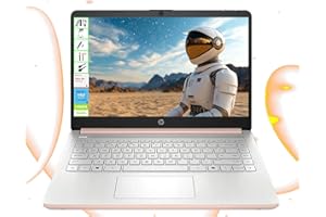 HP Laptop with Microsoft Office and 1TB Cloud Storage (1-Year) | 14 inch HD Computer | 16GB RAM | 128GB UFS & 128GB Portable SSD| Intel 4-Core CPU(Beat i3-10110U)| Windows 11 Home in S Mode| LE Bundle
