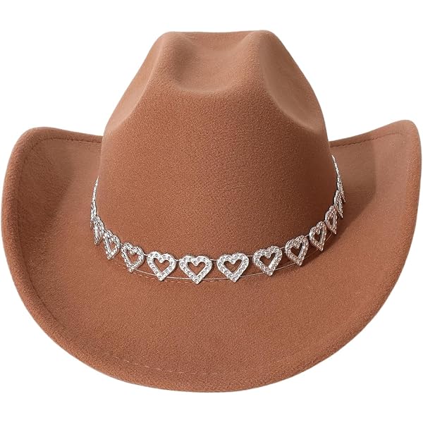 9442 Women\'s Western Cowboy Hat Rhinestone Wide Brim Cowgirl Brown Verdusa Women main image 3