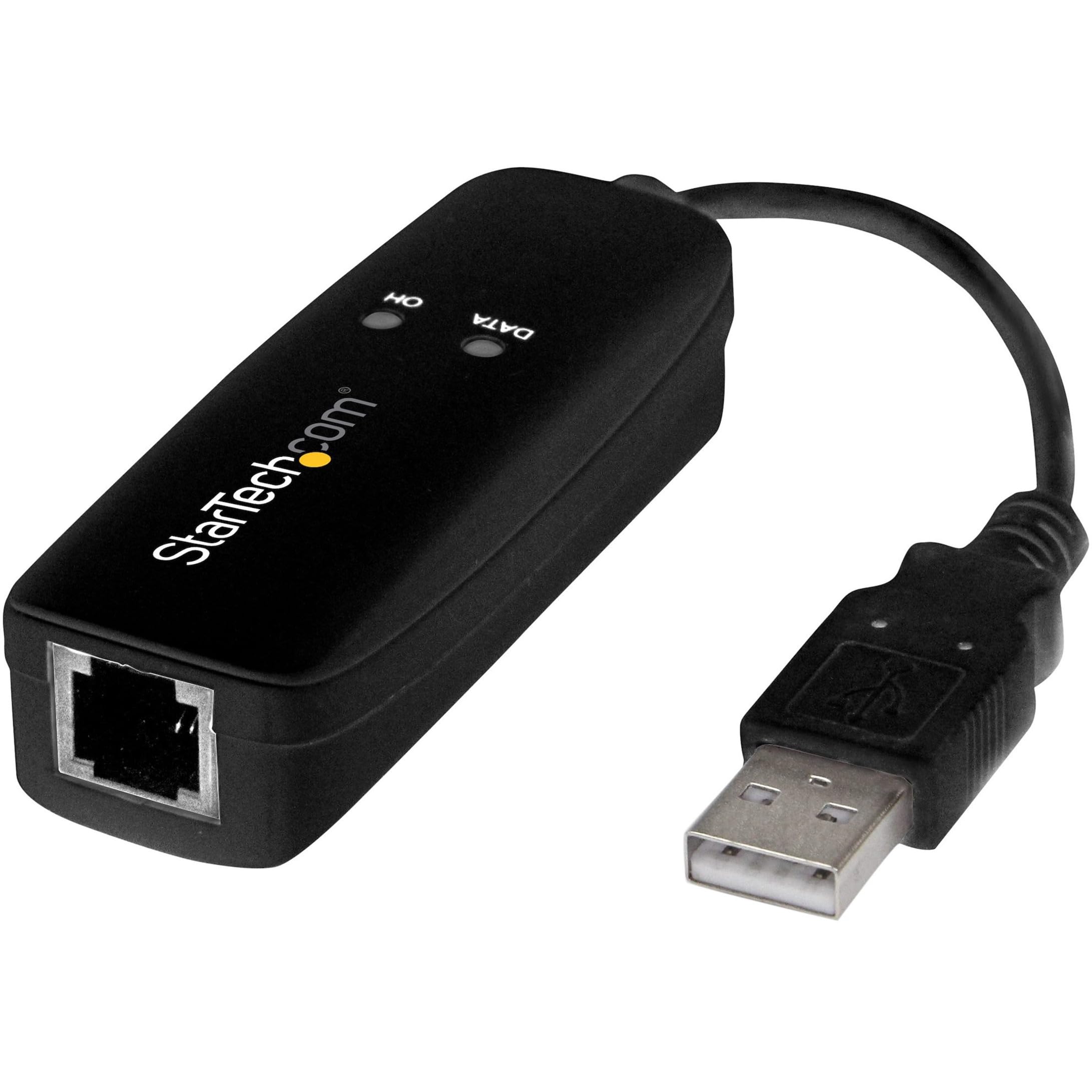 StarTech USB56KEMH2 HARDWARE-BASED USB DIAL-UP AND FAX MODEM - V.92 - EXTERNAL IN - (Enterprise Computing > Modems)