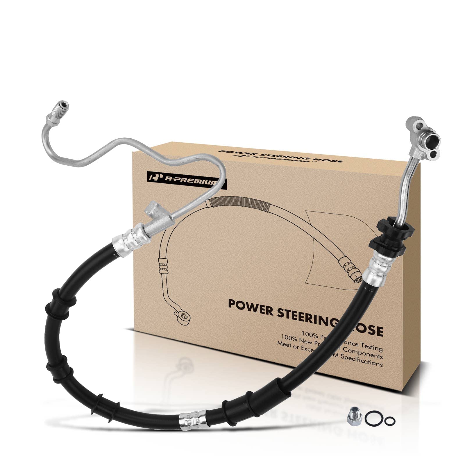 Photo 1 of A-Premium Power Steering Pressure Hose Line Assembly Compatible with Acura Integra 1998 1999 2000 2001, 1.8L, with O-ring, Pump To Gear
