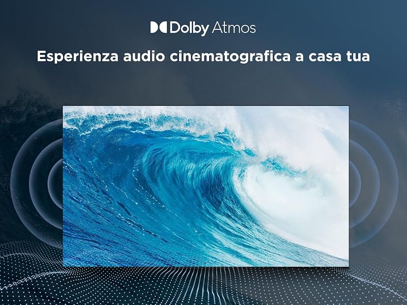 43T69C – Smart TV QLED 4K HDR10+ da 43", Google TV con Dolby Atmos