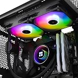 Thermalright Frozen Notte 240 Black ARGB CPU AIO Liquid Cooler 1200 1700 AMD view 2