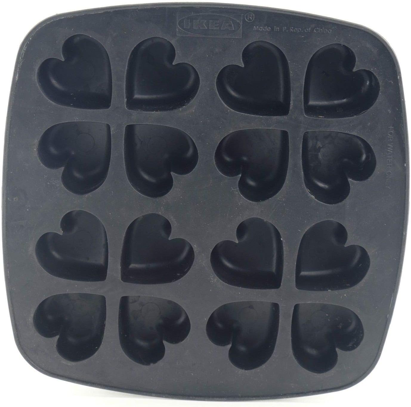 IKEA Rubber Ice Cube Tray Heart Shapes Mold 2 Pack Amazon.co.uk