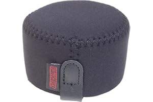 OP/Tech USA Hood Hat – Universal Lens Cap for DSLR & Digital Cameras | Neoprene Camera Lens Hood, Soft Cap for Camera Lens & Protection - Mini (Black) - Made in USA
