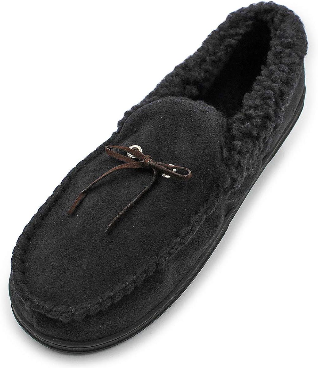 lined moccasin slippers