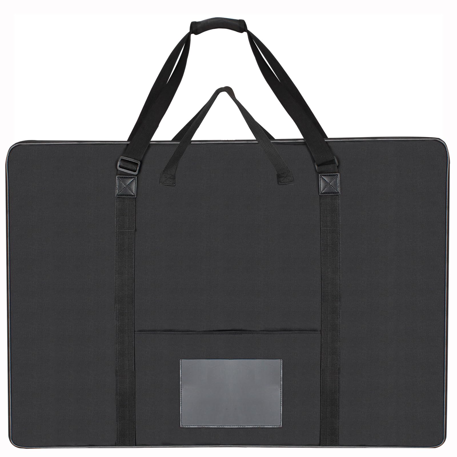 TreochtFUN Art Portfolio Case 24 x 36, Artist portfolio bag 2K water resistant Canvas Carrying Case with Tote, Portfolio Folder for Artwork Storage for Poster Board Drawing supplies.Soft (Black)