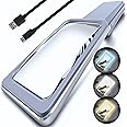 MagniPros 6X Rechargeable Magnifying Glass for Reading with 3 Color Light Modes & Anti-Glare Lens - Relieve Eye Strain | Perfect for Low Vision Seniors, Inspection, Crafts & Fine Print