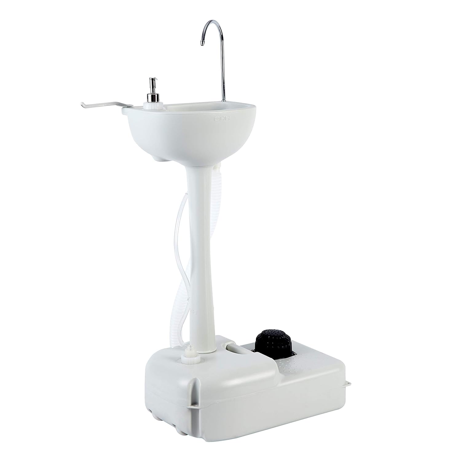 SPEED CARE Portable Outdoor White Basin Wash Sink with 19L Water