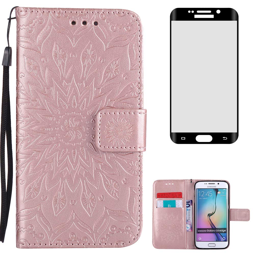 Phone Case For Samsung Galaxy S6 Edge Wallet Cases Tempered
