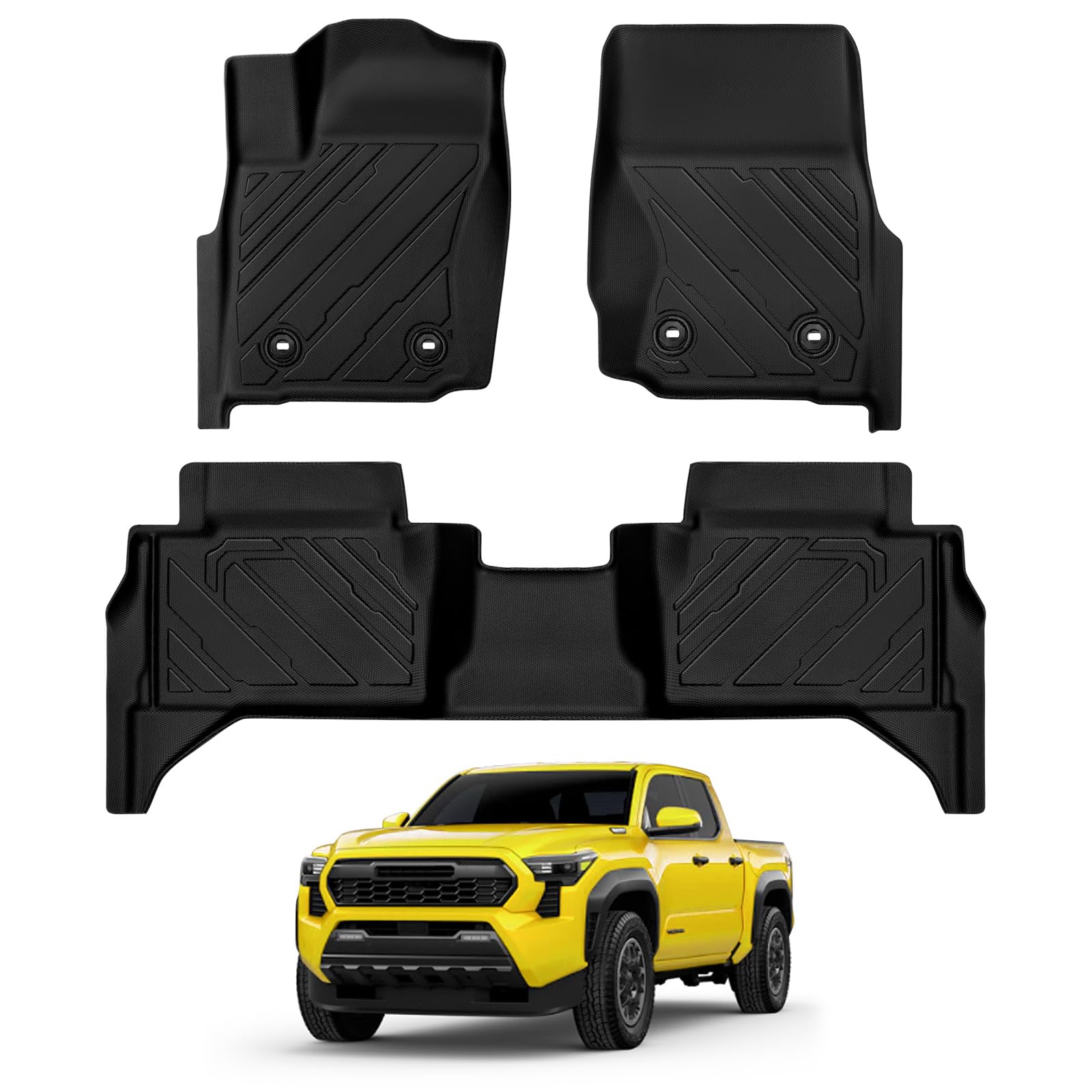 DAZANZAN Floor Mats for Toyota Tacoma Double Cab (Automatic ...