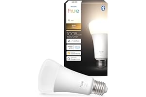 Philips Hue Smart LED A21 Bulb, Warm White Light 2700K, E26 Base, 13.5W, 1600 Lumens, Dimmable, Works with Alexa, Google Assi
