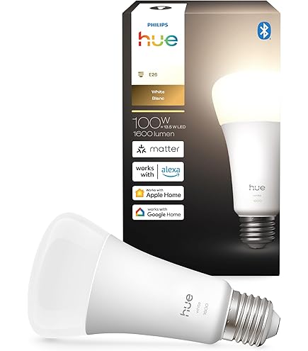 Philips Hue Smart LED A21 Bulb, White and Color Ambiance, E26 Base