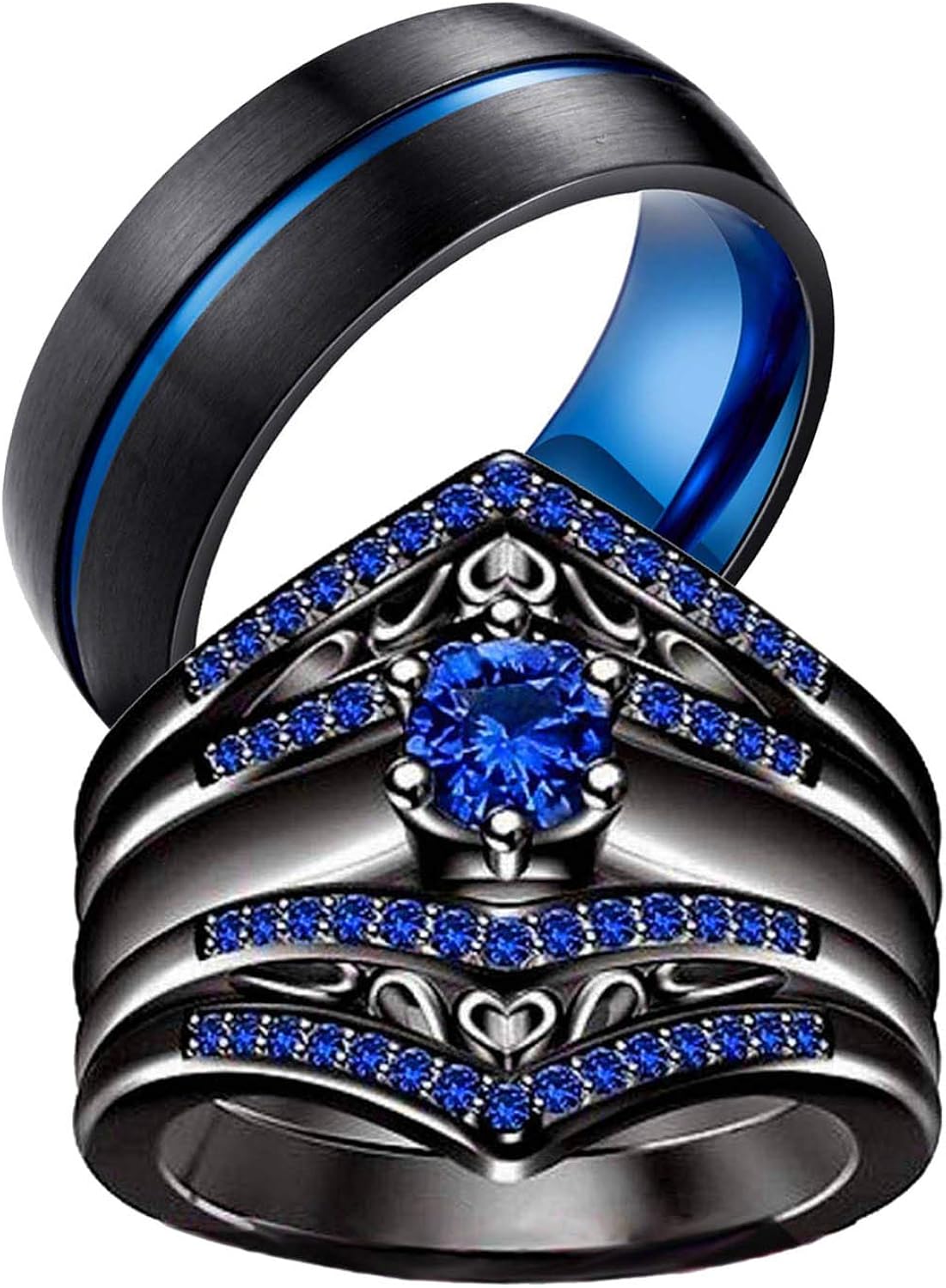 Top 25 wedding rings his and hers matching sets Amazon.com: Two Rings His Hers Wedding Ring Sets Couples Matching Rings