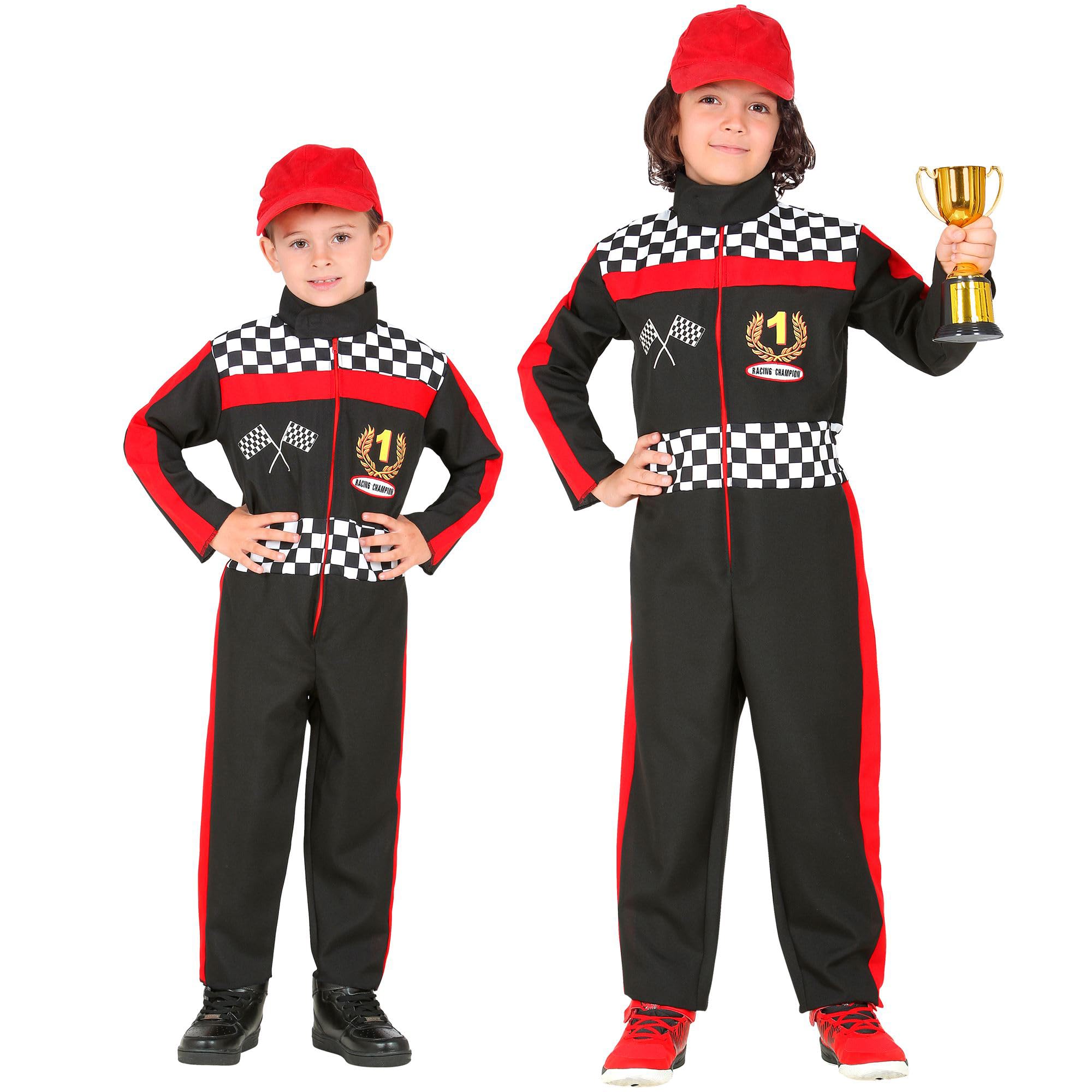 W WIDMANN MILANO Party Fashion - Racing Driver Costume for Children, Racing, Motoring, Sports, Carnival, Theme Parties