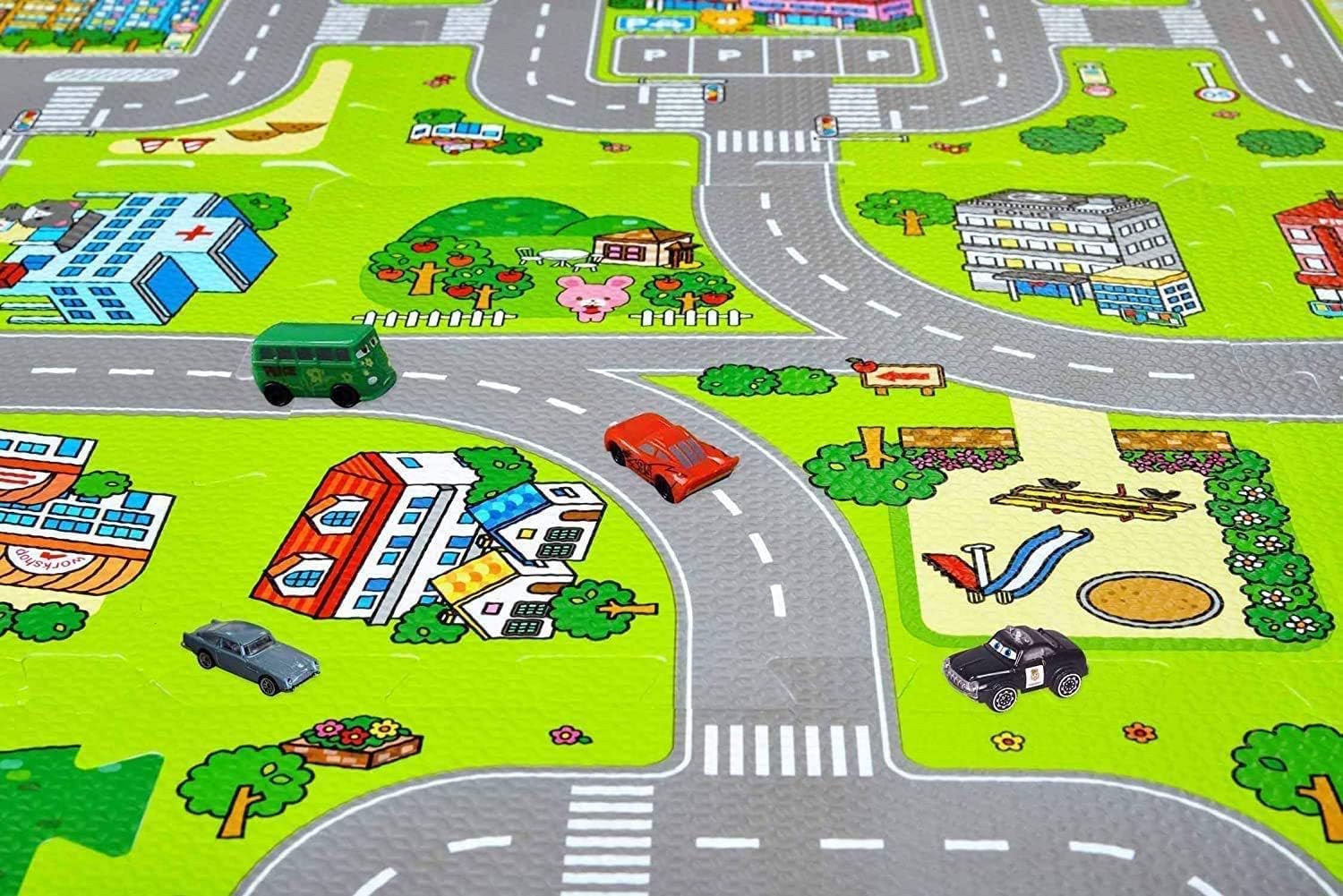 Meitoku Tapis Puzzle Pour Bebe Tapis De Sol Pour Enfants Play 9pcs Bag Chaque Piece 30x30cm D Epaisseur 1cm Amazon Fr Jeux Et Jouets