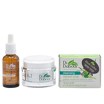 Amazon Com Dr Dabour Natural Rejuvenating Skincare Gift Set Natural Eco 4 In 1 Face Mask Face Neck Massage Oil Exfoliating Coffee Soap For Clear Healthy Skin Deep Cleaning Skincare Set For