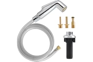 Hygie Rinse Universal Kitchen Sink Spray Attachment/Hose/Holder Set, Kitchen Side Sprayer Compatible with Moen/Delta Faucet, 