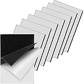 ThxYour 4x6 Inch Hook and Loop Strips, Heavy Duty Tape Strong Back 8 Sets, Industrial Strength Sticky Mounting Tape, Instead of Screws and Holes, Adhesive Fastener for Home Office Indoor Ourdoor Use