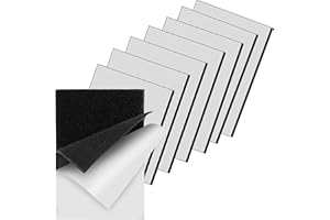 ThxYour 4x6 Inch Hook and Loop Strips, Heavy Duty Tape Strong Back 8 Sets, Industrial Strength Sticky Mounting Tape, Instead of Screws and Holes, Adhesive Fastener for Home Office Indoor Ourdoor Use