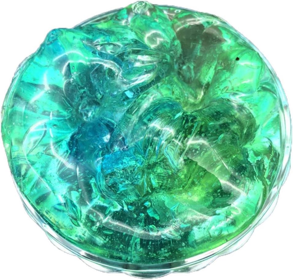 Livoty 100ml Fruit Coconut Mud Mixing Cloud Slime Squishy Putty Scented Stress Kids Clay Toy (Crystal Slime- G)