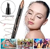 Rose Roll Eyebrow Pencil Fork Tip Waterproof Long-Lasting Brown 2# view 5
