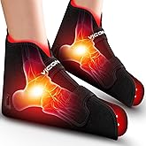 Viconor Red Light Therapy for Feet 2 Packs —Infrared Light Therapy Shoes Wraps Toes & Ankle, Led Near Infrared Light Boots, Controller Adjustable Power & Time