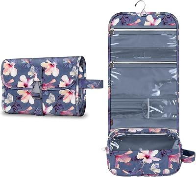 FINPAC Portable Toiletry Wash Bag Large Water Resistant Hanging Organizer